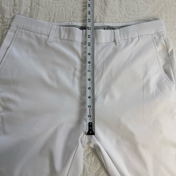 Callaway Golf Performance White Chino Flat Front Trouser Pants Men's 36 X 34 EUC - Picture 11 of 12